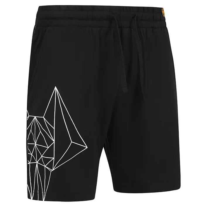 Wolverhampton Wanderers Shop | Graphic Print Short Pyjama Set – Black Wolverhampton Wanderers Merchandise
